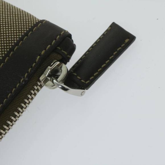 PRADA Clutch Bag Canvas Beige Auth bs10802 - Picture 10 of 16